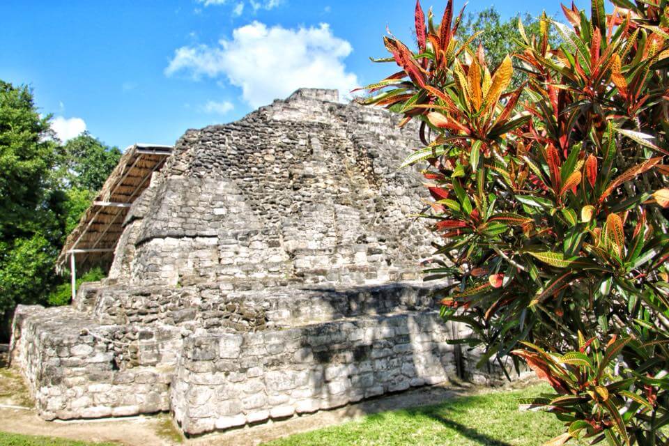One of the smaller pyramids at the Mayan Ruins of Chacchoben