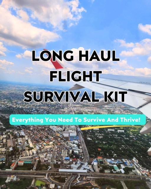 💾 Save this for your next long-haul! ✈️
Electronics: Noise-cancelling headphones = game changer. Block out cabin noise, sleep better, 100% worth the extra bulk. Pair with a Bluetooth adapter and watch the in-flight movie cord-free—luxury unlocked. Digital downloads and a @amazonkindle ? Lifesavers when your seat back screen is broken and the flight is full. It’s happened and it’s not fun!
Comfort: Warm, comfy layers are your friend. Flights are either freezing or sauna-hot, so breathable layers are key. Our go-to: @vuoriclothing performance jogger set for me and @lululemon ease the day hoodie for DJ, plus @darntoughvermont socks and easy on off sandals @chacofootwear are our all time favorites- bathroom runs made easy, socks-and-sandals accepted 🤣. Travel pillows? We’ve tried them all, we’re currently rocking @cabeaucomfort (discount code for 20% off: Wild20) — skip for <6 hr flights, but they’re clutch for long hauls.
Hygiene: Nothing worse than landing feeling like a gremlin. Lotion + chapstick (@burtsbees ) = cabin air defense. Hand sanitizer = your new best friend next to the cougher. Quick toothbrush + toothpaste tab = zero-space freshness. @dudewipes = full-body, sensitive bits included, because that funk is real.
Health: Hydrate, hydrate, hydrate. Airplane cabins are basically deserts at 35,000 ft — humidity can drop as low as 10–20%, way drier than the Sahara. That means your body loses water faster, so a good water bottle (@lifestraw ) is a must. Add electrolytes (@drinklmnt ) to replace lost salts, healthy snacks (@kindlingsnacks @rxbar to keep energy up, and a mini first-aid kit for little emergencies — you’ll land feeling fueled, refreshed, and way less like a shriveled raisin.
If you want our whole list in one easy to shop collection comment, “Survival” and we’ll send you the link.
#Flighttips #PackWithMe #traveltips