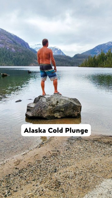 So glad there were warm and toasty hot springs waiting for us after this dip... even happier to be able to go home to the Sea Mist after a day of exploring Baranof Island. 🏔️♨️ 
 
We couldn’t resist a quick cold plunge in the lake before warming up in the hot springs on day 2 of our cruise with @AlaskanLuxuryCruises, but we definitely underestimated the temp of that Alaskan water. 🤣 
 
If you’re looking for unique experiences and unmatched adventure travel in Alaska, this hidden gem spot is an absolute must-visit (even if you choose to skip the freezing lake portion). 🧊🫠 
 
Drop a 🥶 if you’d brave the cold plunge, or a ♨️ if you’re staying firmly in the hot springs, or a  
🍷if you’re relaxing on the yacht with a spritz ! 
 
#AlaskaTravel #SoutheastAlaska #AlaskanLuxuryCruises #CruiseAlaska  #AlaskaBucketList 