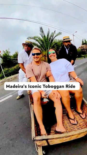 📍Monte Toboggans | Funchal, Madeira, Portugal
🇵🇹 SAVE THIS for your Madeira bucket list—you don’t want to miss one of the best things to do in Madeira! 🛷
POV: Your taxi driver... is two guys in straw hats running down a mountain. 😂
One of the most iconic experiences on Madeira Island is riding the famous Monte Toboggans (Carreiros do Monte)—a tradition that’s been around since the 1800s! What started as practical transport for locals is now one of the most unique (and unexpectedly hilarious) bucket list rides in Europe.
Here’s your quick Madeira travel guide before you go:
🛷 Location: Starts in Monte and takes you roughly 2km downhill.
⏱️ Duration: The ride lasts around 10 minutes.
💰 Cost: Expect to pay around €40 for 2 people or €30 for a single rider (prices subject to change).
🚶 Getting back: Walk back downhill toward Funchal, or grab a taxi, Uber, Bolt, or bus.
🚠 How to get there: Take the Funchal Cable Car up to Monte—the views alone are worth it!
Is it touristy? Yep.
Is it completely ridiculous? Also yep.
Is it 100% worth adding to your Madeira itinerary? Absolutely. 😂
Would you trust two strangers to steer you downhill in a wicker basket? Let us know below! 👇
#Madeira #Funchal #MonteToboggan #ThingsToDoInMadeira #MadeiraItinerary